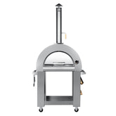 32 in. Outdoor Wood Fired Pizza Oven in Stainless-Steel (KM-OKS-WFPO)